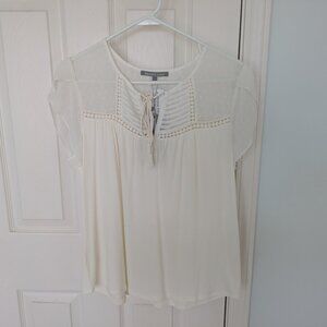 daniel rainn top, off white, size M